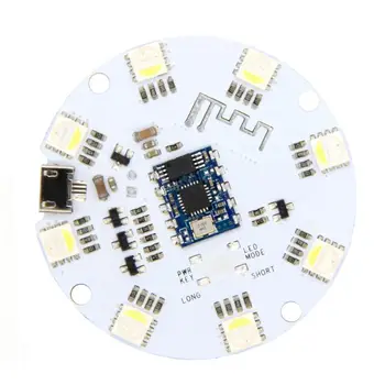 USB LED Šviesos 3,6 V-5V Micro USB įvesties Spalvinga 8pcs LED Lempos Belaidžio 