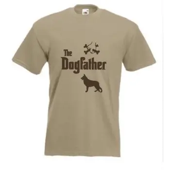 T Medvilnės Marškinėliai Vyrams trumpomis Rankovėmis, Kad Dogfather vokietijos Shepard t-shirt Juokinga Alsatia DogT-shirt Marškinėliai