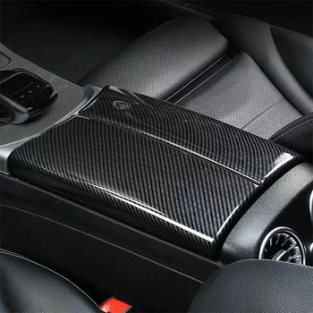 Anglies Pluošto Automobilių Saugojimo Dėžutė Skydelio Dangtelį Porankiu Lauke Pultas, skirtas Mercedes Benz C Klasė W205 GLC X253 Konsolė Apima Decorat