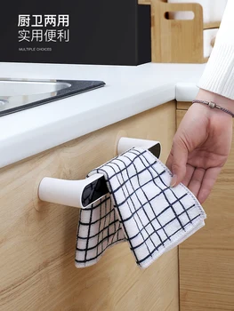 Šiaurės minimalistinio rankšluosčių laikiklį laisvas smūgis kūrybos toallero sieniniai virtuvės rpg stovo plastiko