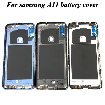 Dangtelis Skirtas Samsung Galaxy A11 Baterijos Dangtelis Galinio Stiklo Skydelis Galinis Korpusas atveju 