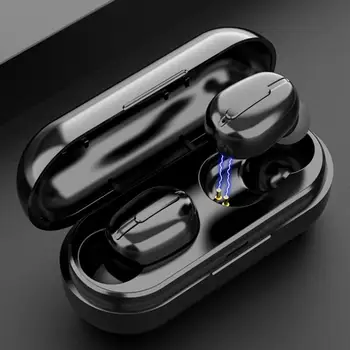 Mini Sporto TWS Bluetooth 5.0 Įkrovimo Lauke Belaidžio HiFi In-Ear Ausinės Ausinių