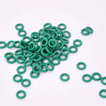 10vnt 1,8 mm vielos skersmuo žalia fluoro guma sandarinimo žiedas, žiedai vandeniui izoliacija guminė juosta 54.5 mm-išorinis skersmuo-65mm