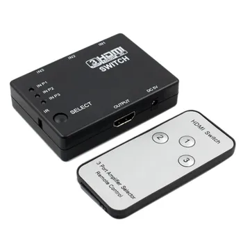 HDMI Splitter 3/5 Port HDMI Switch HDMI Switcher Uosto 1080P 3 Įvesties Ir 1 Išvesties 4K Adapteris, skirtas XBOX 360 PS3, PS4 Android HDTV