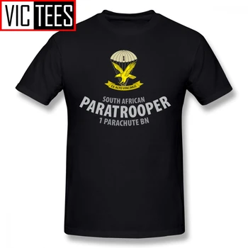 Vyrai Desantininkas T Shirts Pietų Afrikos Desantininkas Marškinėliai 1 Parašiutu Bn SADF T-Shirt Grafikos Nuostabus Tee Marškinėliai Atsitiktinis Marškinėlius