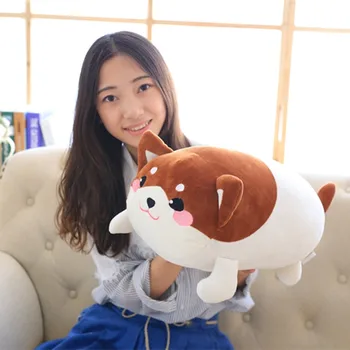 Naujas Puikus Žemyn medvilnės Shiba Inu minkšti kimštiniai šuo lėlės Animacinių filmų vaizdo Pliušinis žaislas Mielas Kawaii Kalėdų dovana vaikams mergaitė vaikas