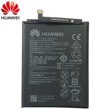 Originalus HB405979ECW Baterija Huawei Nova CAZ-AL10 CAZ-TL00 Mėgautis 6S Garbę 6c Y6 PRO 2017 Y5 2017 p9 lite mini Batterie 3020m