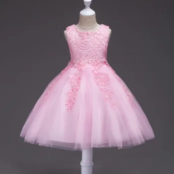 Princesė Šokių Suknelė Mergaitėms Etape Dėvėti Šokių Suknelės Rytietiškų Šokių Kostiumai Vaikams 5 Spalvų D0073 Vien Hem Appliques