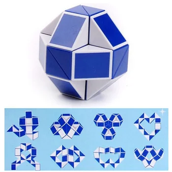 3D Magic Cube Segmentus Greitis Gyvatė Magijos Kubo Galvosūkį Lipdukas Švietimo Žaislai, Vaikas, Vaikai