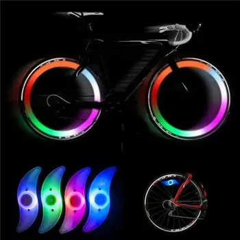 Atsparus vandeniui dviračių apšvietimo režimo LED dviračio rato light lengva įdiegti dviračių saugos šviesos Su Baterija
