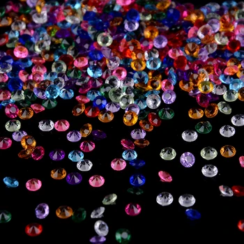 1000pcs Crystal Sodas Dekoratyvinių Spalvotų Akmenukų Netikrą Kristalų Perlas, Sodas Vazos, Akmens 