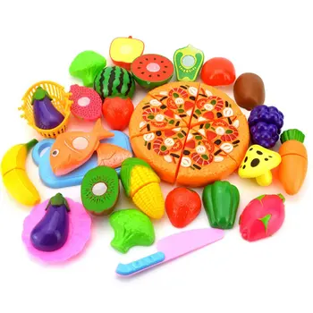 25PCS Vaikų, Virtuvės Apsimesti Žaisti Žaislai, Pjovimo Vaisius, Daržoves, Maisto Miniatiūriniai Žaisti Klasikinis Vaikų Žaislai Playset Švietimo Žaislai