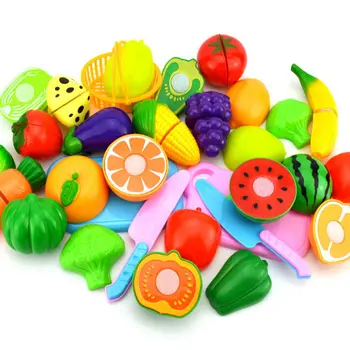 25PCS Vaikų, Virtuvės Apsimesti Žaisti Žaislai, Pjovimo Vaisius, Daržoves, Maisto Miniatiūriniai Žaisti Klasikinis Vaikų Žaislai Playset Švietimo Žaislai