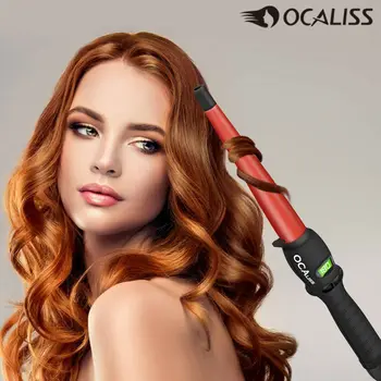Ocaliss Keramikos Stilius Įrankis profesionali Plaukų Garbanoti Geležies Plaukų dvejoti Kriaušių Žiedų Kūgio Elektros Hair Curler Roller Garbanoti Lazdelė