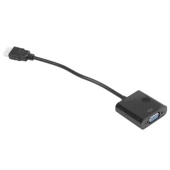 [Patobulinta Versija] HDMI 1080P VGA Kabelis Adapteris Keitiklis PC Nešiojamas Maitinimo-Nemokamai, Aviečių Pi - Juoda