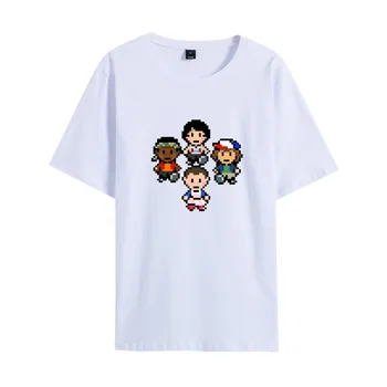 Svetimas Dalykų, 3 Marškinėliai Harajuku Streetwear Moterų Hip-Hop Negabaritinių marškinėliai Vyrams Camisetas Trumpas Rankovės Grafinis Tees Kpop