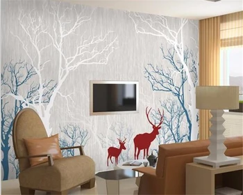 Beibehang 3D Tapetai namų puošybai fono erdvė tinklelio grotelės žiedlapių cafe viešbučio kambarį office wallcovering freskos