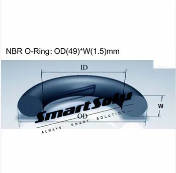 Nemokamas pristatymas NBR o žiedo sandariklis dichtung žalia Tarpiklis motociklo dalis/consumer product red NBR-o-žiedu 49mm*46mm*1,5 mm/200piece