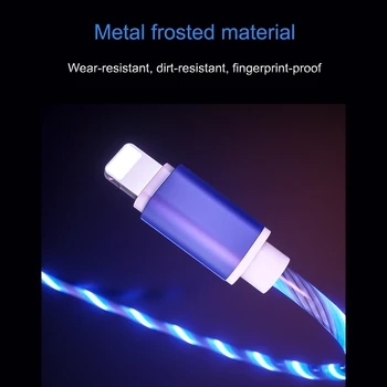 Metalo aliuminio lydinio vibrato su tuo pačiu smart šviesos streamer duomenų įkrovimo kabelis tinka 