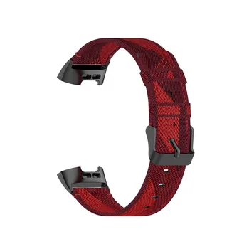 Nailono Džinsinio Watchband Diržu, Fitbit Mokestis 4/ 4SE/ 3/ 3SE Smart Žiūrėti Universalus Apyrankės Žiūrėti Dirželis Apyrankę Remontas Dalis