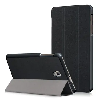 Auto Sleep/Wake Tri-fold Stand Case For Samsung Galaxy Tab 8.0 colių T380 T385 2017 Tablet PU Odos Apsaugos funda Dangtis