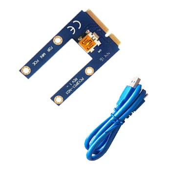 Sąsiuvinis Skirtas vaizdo Adapteris Kortelių Mini PCIE PCI-E1X į 16X Trys Maitinimo Sąsajos vaizdas Plėtros Kortelę