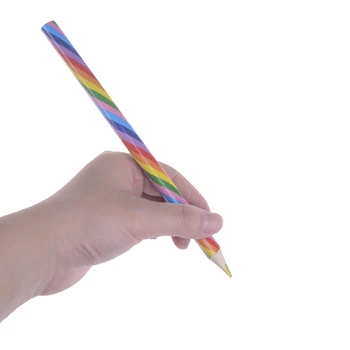 Naujas Rainbow Pieštuku Medienos Aplinkos apsaugos Pieštuku, Ryškių spalvų Išvaizdą Pieštuku mokyklos buveinė rašyti Pieštuku ZMONH