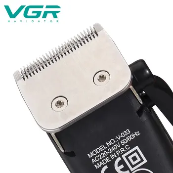 VGR V033 Plaukų Clipper Nerūdijančio Plieno Peilis, Naudojamas visame Pasaulyje Įtampos Triukšmo Mažinimo V-033