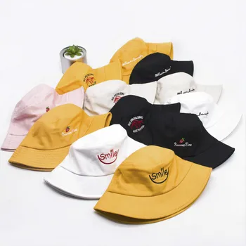 Juoda balta geltona Vasarą Moterys, Vyrai, Poros skrybėlės unisex Žuvų Skrybėlę Hip-Hop Kepurė Panama Kibiro Kepurę apsaugos nuo Saulės Žvejys Skrybėlės Bžūp