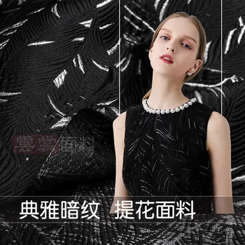 Naujas elegantiškas tamsiai modelio aukštos kokybės žakardo audinio suknelė, švarkelis tiktų didelis drabužių audiniai, žakardiniai audiniai didmeninės