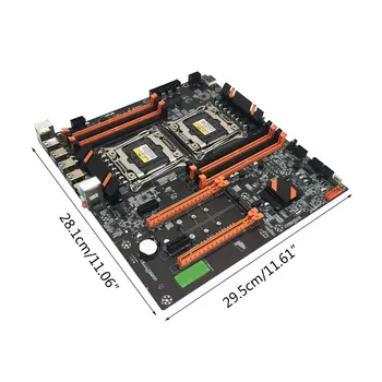 X99 Dual Serverio Kompiuterio Plokštę LGA2011-3 CPU DDR4 Atminties Žaidimas Mainboard Modulis