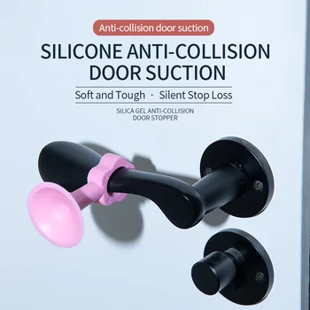 Louyun Kambario durys silikono siurbtukas durų siurbtuko rankenėlę anti-susidūrimo padengti saugą, siekiant sumažinti keliamą triukšmą