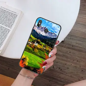 Kalno namas estetikos tapyba Telefoną Atveju Xiaomi Redmi pastaba 7 8 9 t k30 max3 9 s 10 pro lite