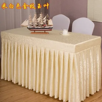 Konferencijų salė stalo rinkinys staltiesės staltiesės, audinio staltiesė, parodos prisijunkite ilgas stalas, stalo sijonas lentelė padengti lentelės