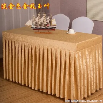 Konferencijų salė stalo rinkinys staltiesės staltiesės, audinio staltiesė, parodos prisijunkite ilgas stalas, stalo sijonas lentelė padengti lentelės