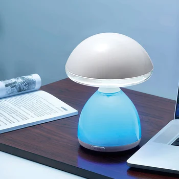 FSTENPUS 7 Spalvų Keičiami Šviesos Touch Grybo Lempa Touch Indukcinės lempos naktinė lempa su neslidžiais Silikono Bazės
