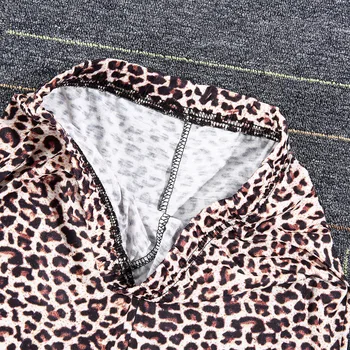 Moterų Sexy, Leopardas spausdinimui Besiūliai Antblauzdžiai Aukšto Juosmens Atsitiktinis Fit Kelnės Puikiai Tinka Savo Klubus (XS/S/M/L/XL)