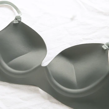 Seksualus traceless vientisi apatiniai moterų kostiumas koregavimo formos kolekcija sub-pieno ne-žiedo Liemenėlė