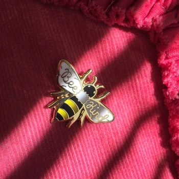 Bičių rūšies Mielas bičių Emalio pin ženklelis būti rūšies vabzdžių pin išsaugoti bites, sagės, segtukai, gyvūnų papuošalai dovana moterims, aksesuarai