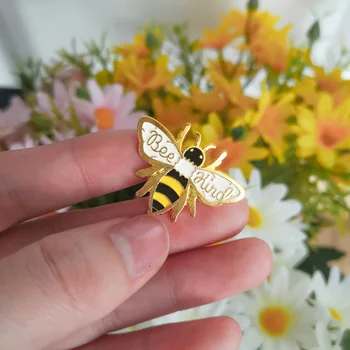 Bičių rūšies Mielas bičių Emalio pin ženklelis būti rūšies vabzdžių pin išsaugoti bites, sagės, segtukai, gyvūnų papuošalai dovana moterims, aksesuarai