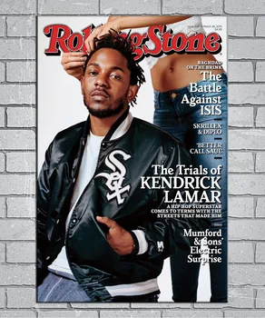 Kendrick Lamar Hip-Hop Recordingist Reperis Muzikos, Šviesos, Drobė Užsakymą Plakato 24x36 27x40 colių Namų Dekoro N798