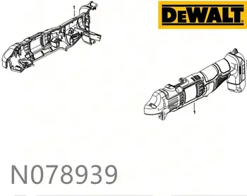Moliusko geldele korpuso RINKINYS 18V už DEWALT DCD740 N078939 elektrinių Įrankių Priedai, Elektriniai įrankiai dalis