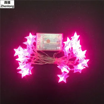 6M 40 LED Baterija String Pasakų Naujovė Žibintai LED Star Gėlių Kalėdų Namuose Girliandą Puošimas Vestuvių Neoninės Šviesos Blinky