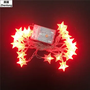 6M 40 LED Baterija String Pasakų Naujovė Žibintai LED Star Gėlių Kalėdų Namuose Girliandą Puošimas Vestuvių Neoninės Šviesos Blinky