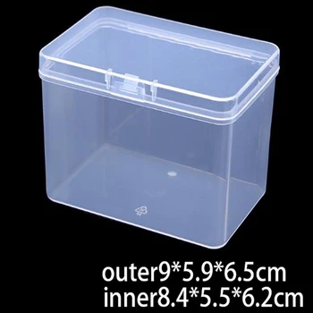 Aukštos Kokybės 1Pc Pakuotės Mažas Langelis Chip Box Saugojimo Skaidraus Plastiko Mažas Produkto PP Medžiaga Saldainiai Dalykėlių Dėžutę