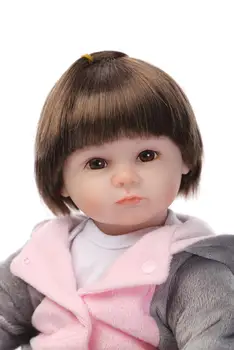 NPK 40cm Minkšto silikono reborn baby doll, rankų darbo tikroviška mados dovanos mergaitėms lėlės kolekcija