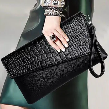 Krokodilo modelis moterų voko maišelį mažoms sankabos derliaus moterų pečių maišą crossbody maišas PU odos rankinės ponios