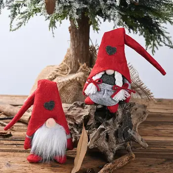 Kalėdų švedijos Gnome Pliušinis Lėlės Žemės Dievas Santa Statulėlės, Dovanos, Namų Dekoro Atostogų išskirtinis