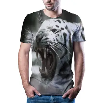 2020 karšto pardavimo gyvūnų 3D spausdinimo marškinėliai atsitiktinis gatvės stiliaus vyrų ir moterų, T-shirt spausdinimas 3D moterų ir vyrų T-shirt