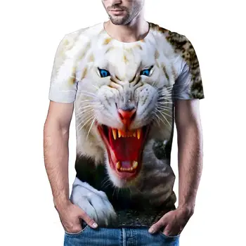 2020 karšto pardavimo gyvūnų 3D spausdinimo marškinėliai atsitiktinis gatvės stiliaus vyrų ir moterų, T-shirt spausdinimas 3D moterų ir vyrų T-shirt